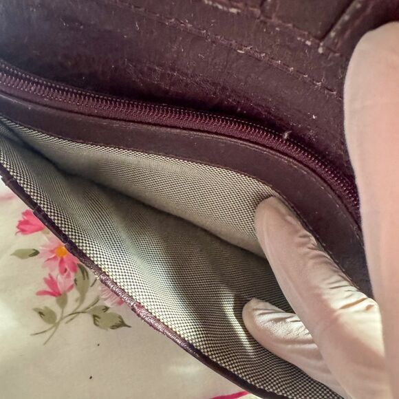 Fossil Liza Leather Wallet Women’s Brown Bifold Y2K 2000s - Picture 7 of 9